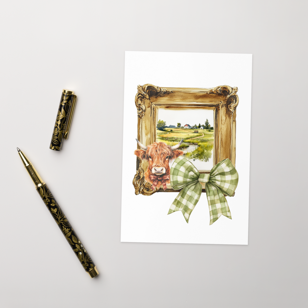 Countryside Picture Frame Greeting Card