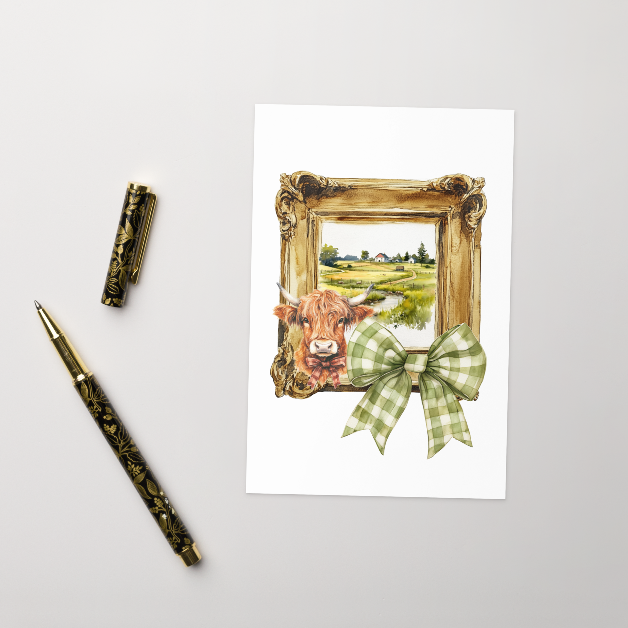Countryside Picture Frame Greeting Card