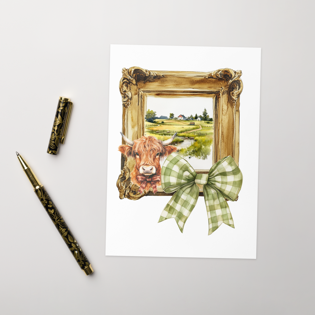 Countryside Picture Frame Greeting Card