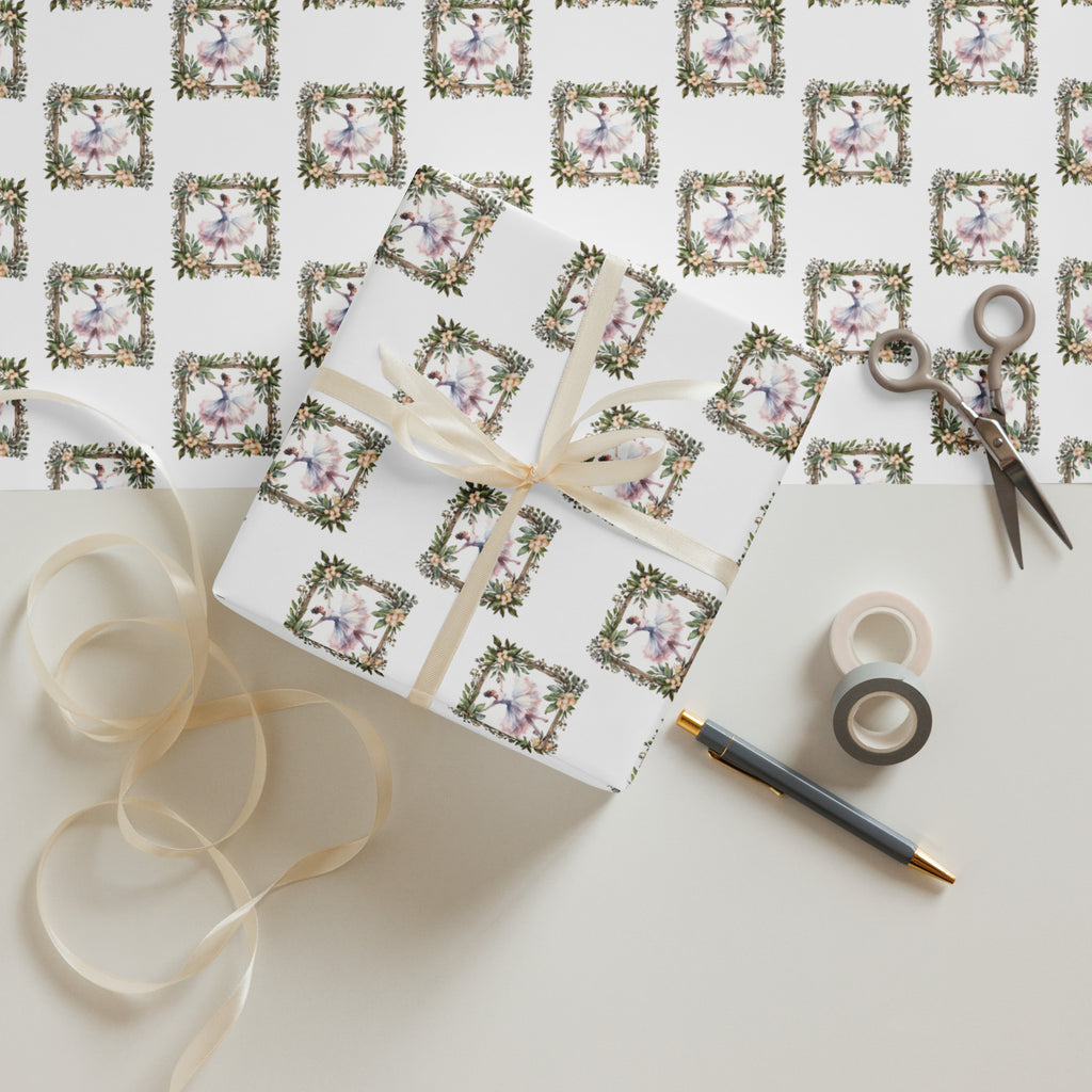 Ballerina Wrapping Paper Sheets