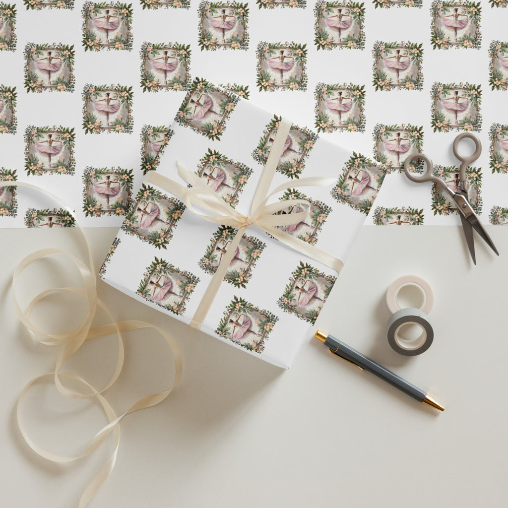 Ballerina Wrapping Paper Sheets