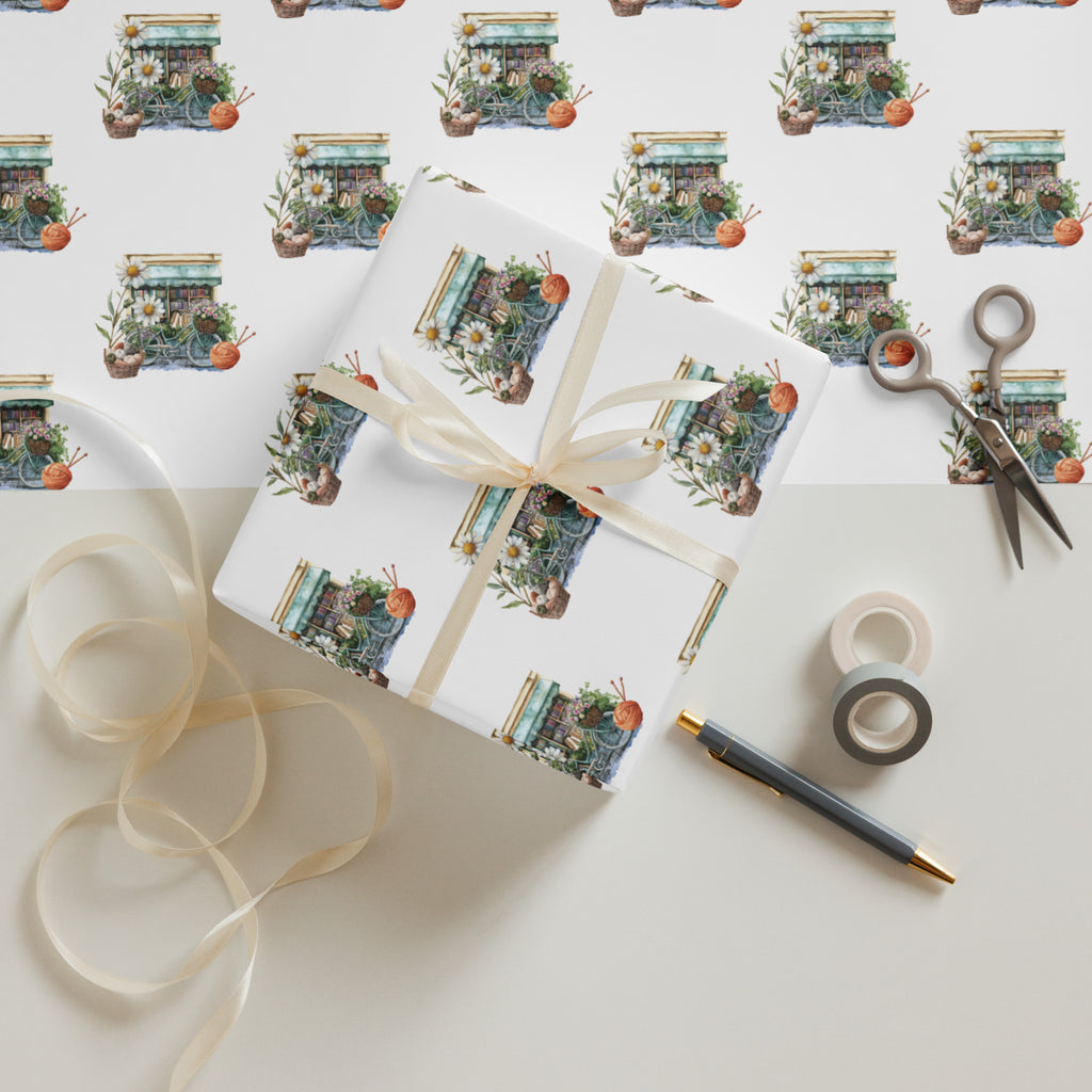 Little Shop Wrapping Paper Sheets