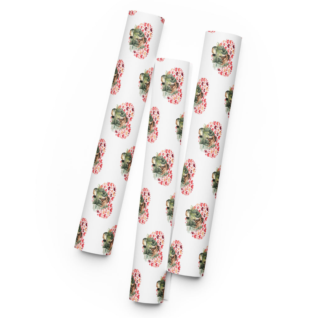 Lovers Wrapping Paper Sheets