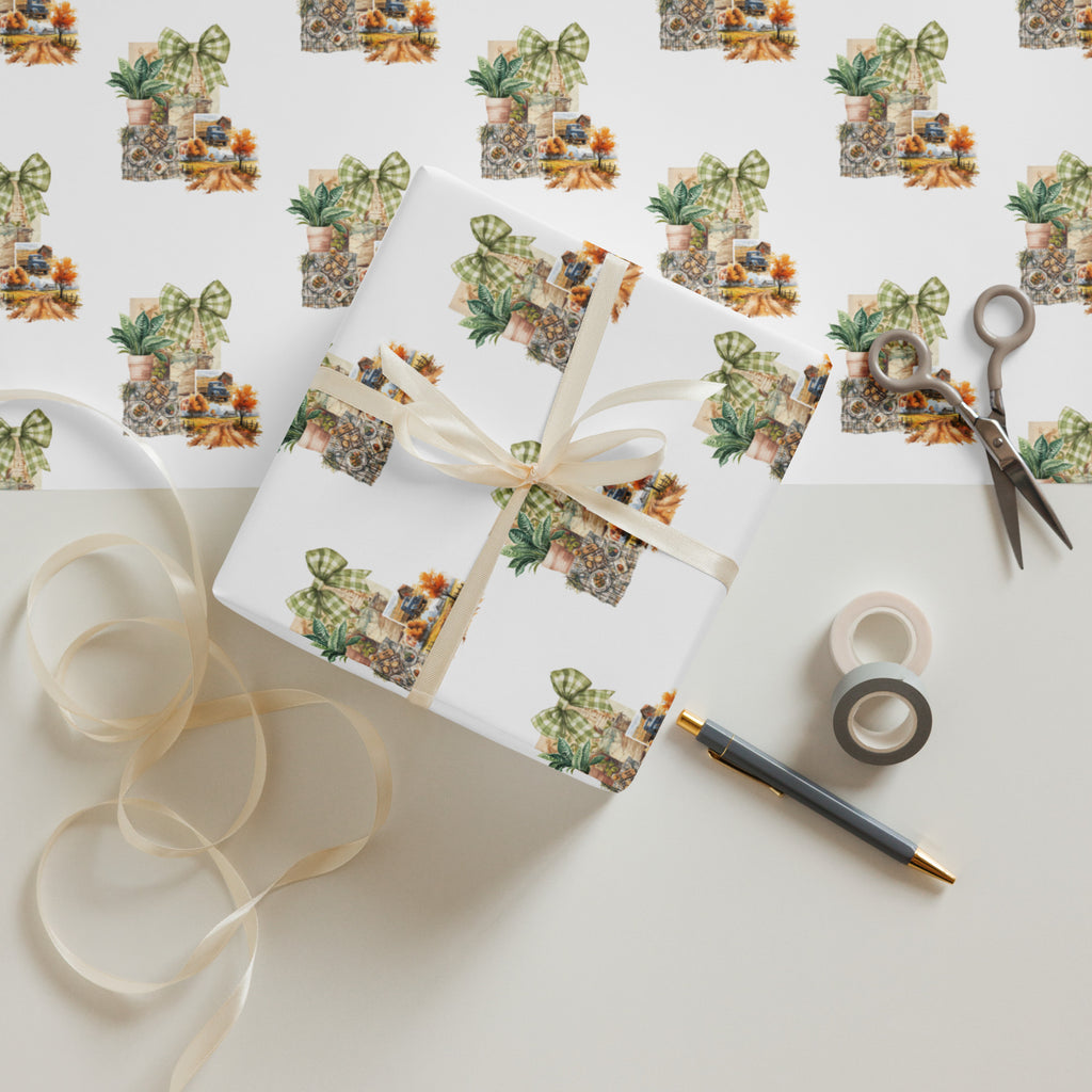 Countryside Life Wrapping Paper Sheets