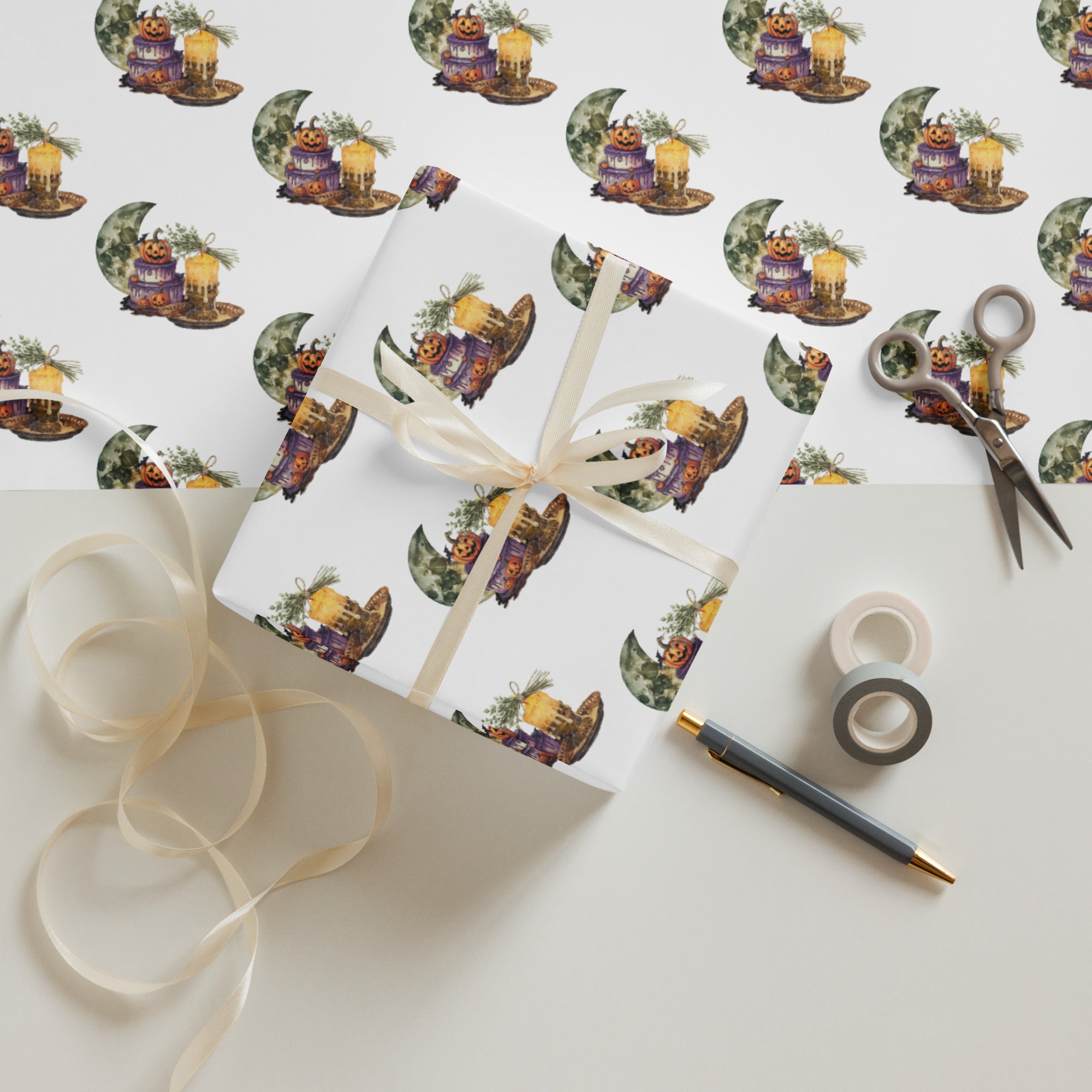 Halloween Wrapping Paper Sheets