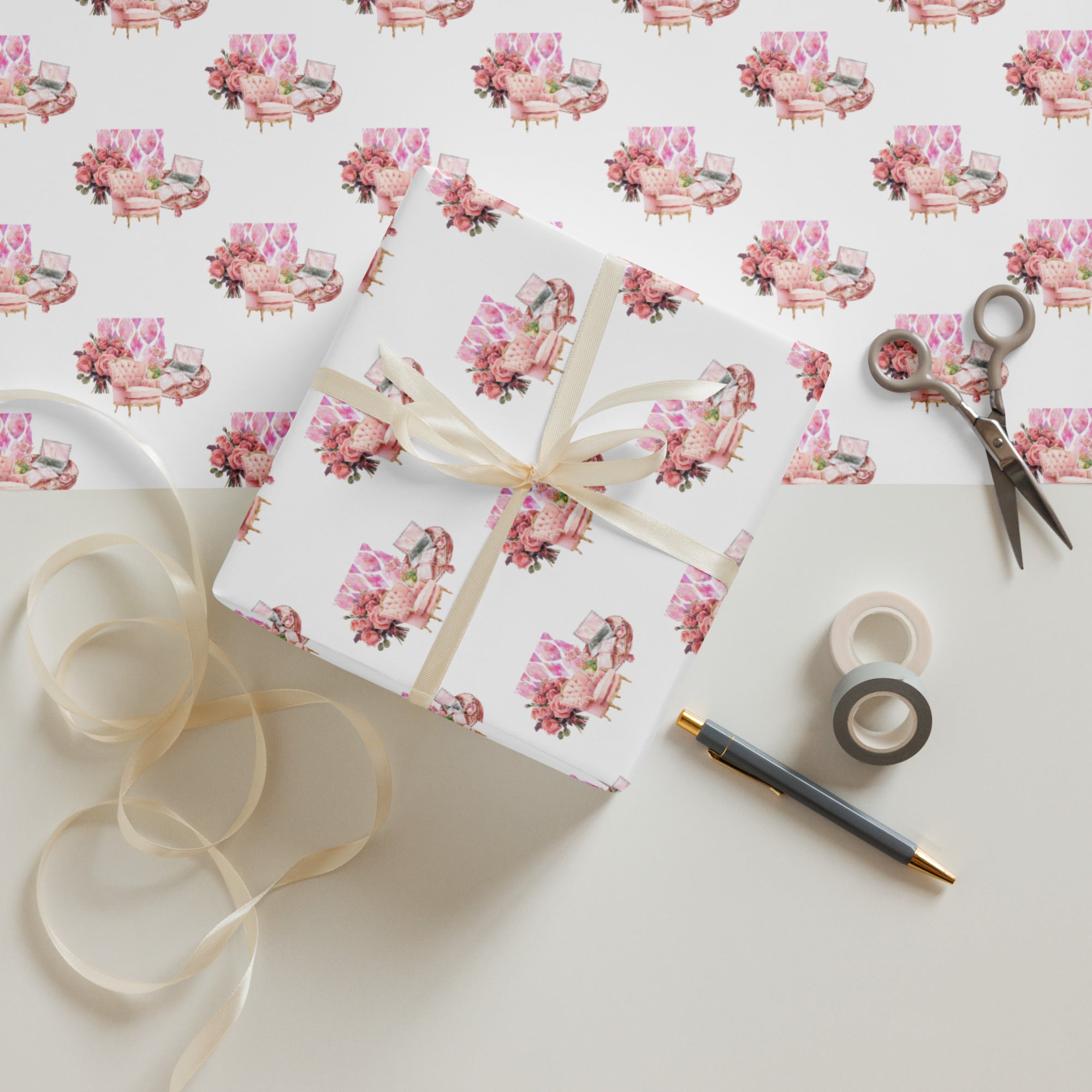 Office Space Wrapping Paper Sheets