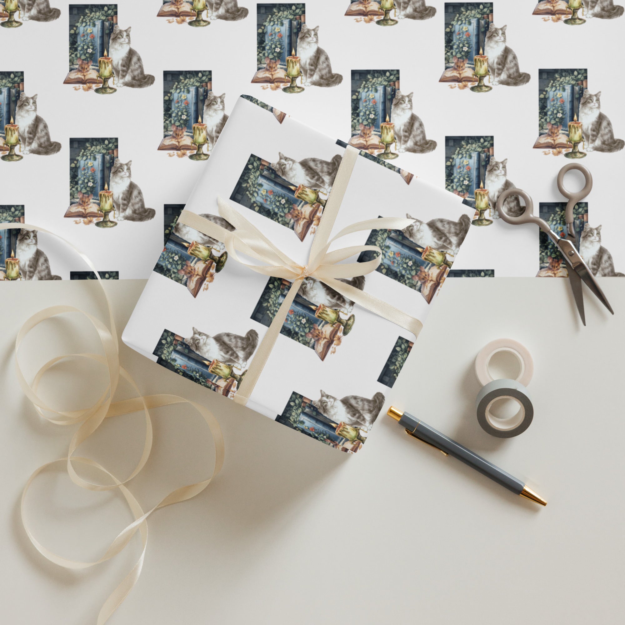Library Wrapping Paper Sheets