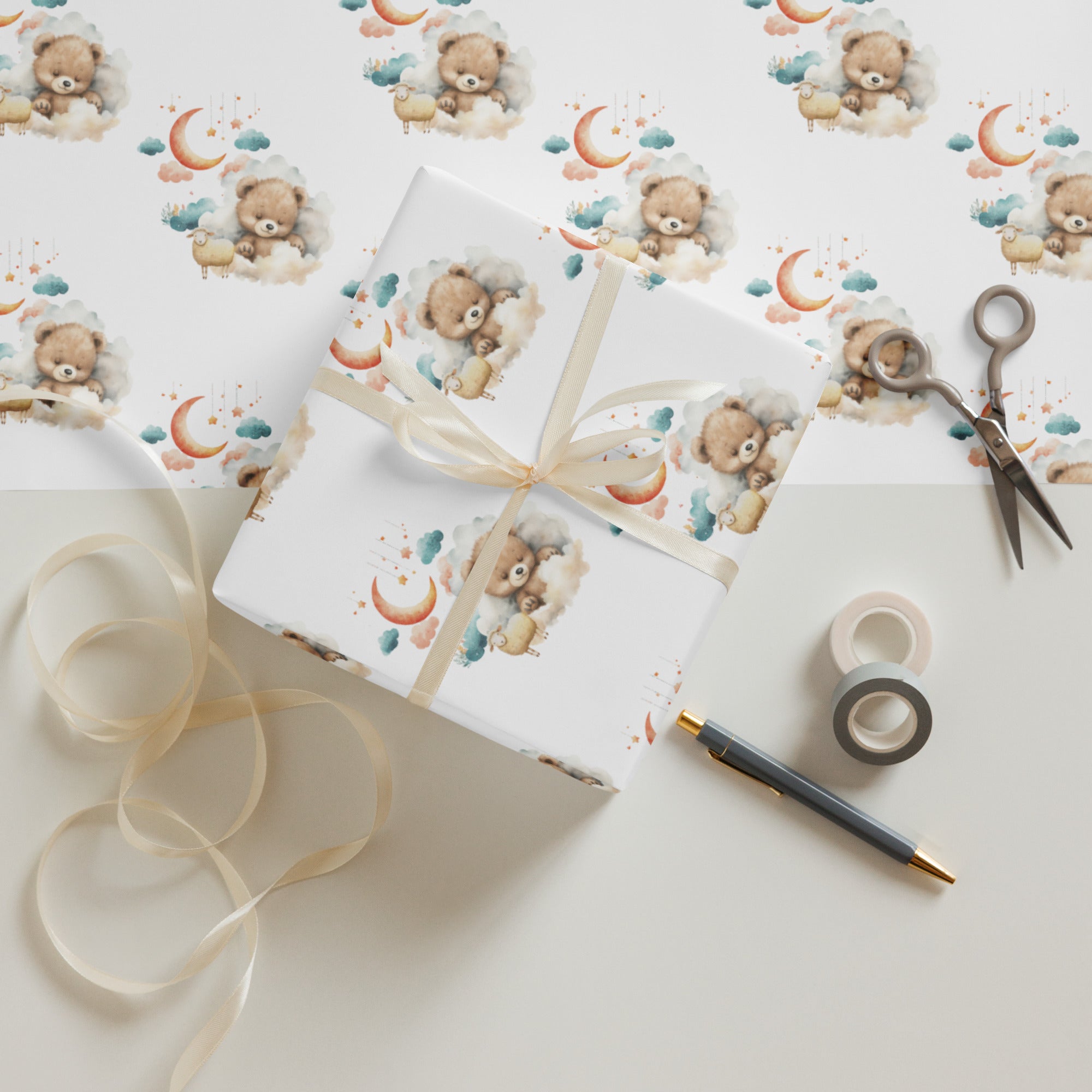 Night Night Wrapping Paper Sheets