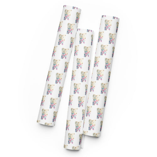 Birthday Bear Wrapping Paper Sheets