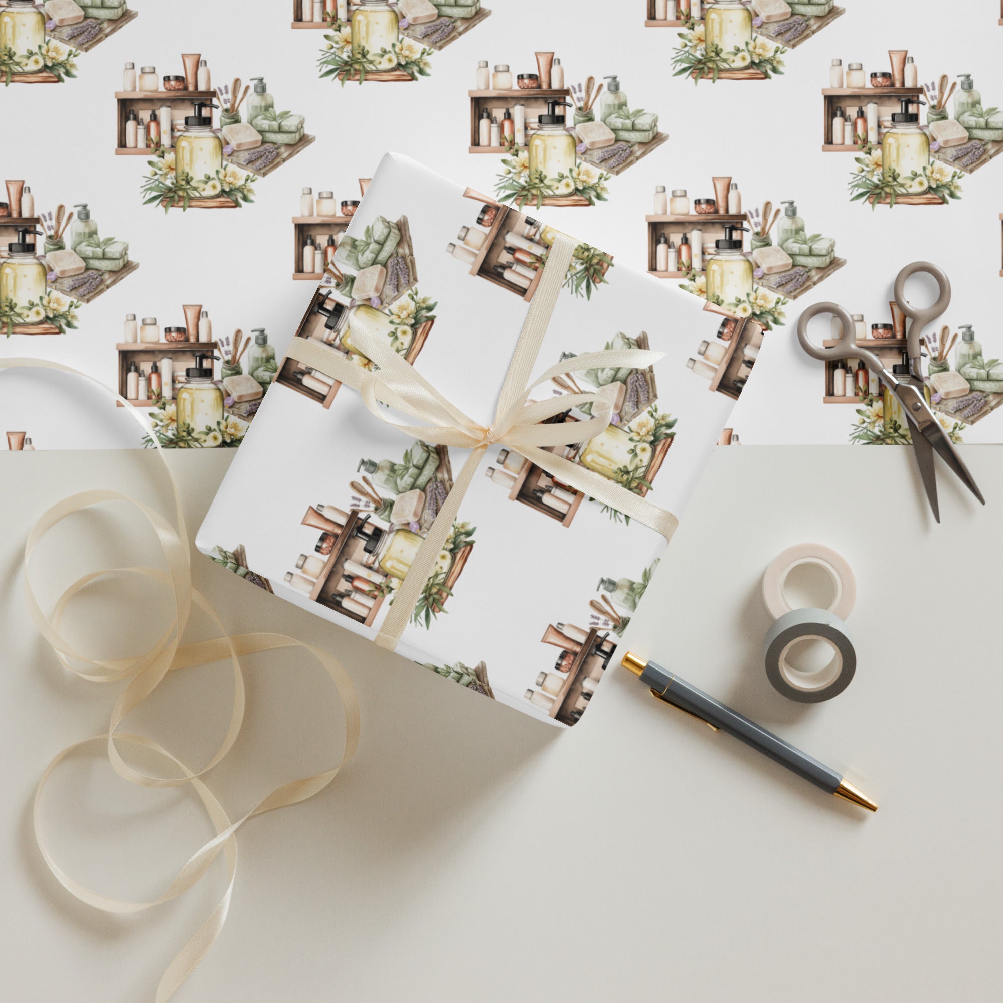 Self-Care Wrapping Paper Sheets