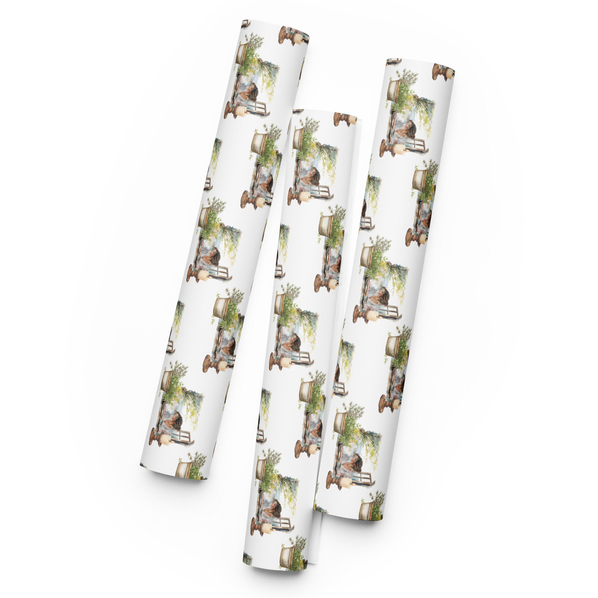 Spring Working Wrapping Paper Sheets