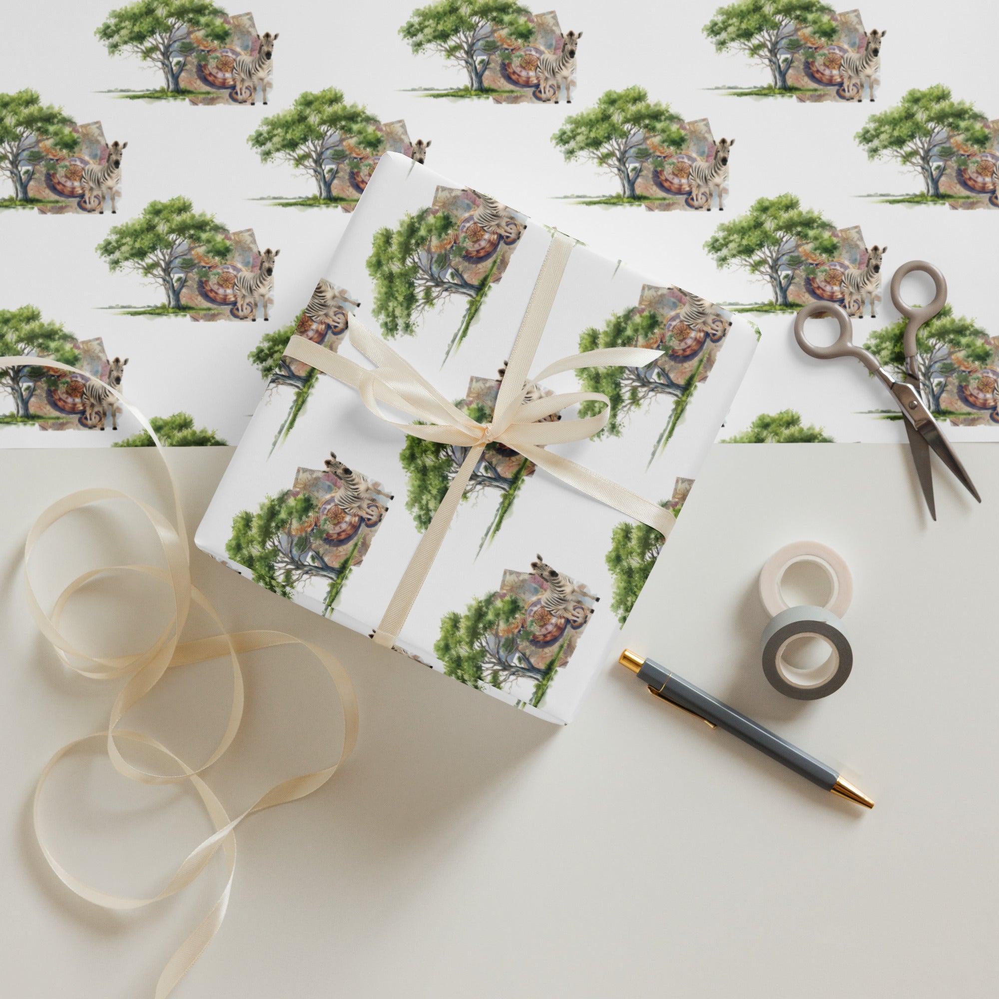 Travel Wrapping Paper Sheets