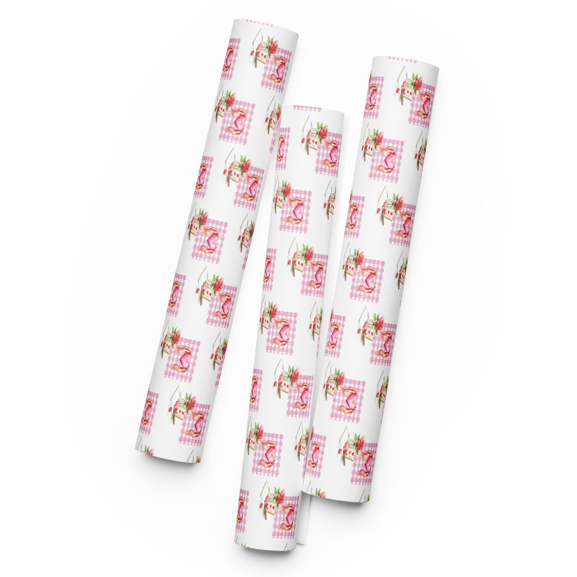 Valentines Day Love Wrapping Paper Sheets
